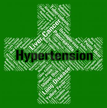 Hypertension Word Meaning High Blood Pressure And Poor Health