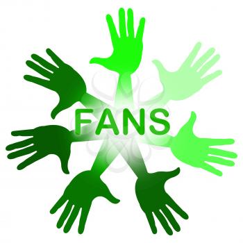 Fans Hands Meaning Social Media And Liked
