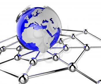Worldwide Network Showing Globalisation Pc And Globalization