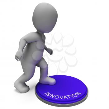 Innovation Button Meaning Creation Development Or Invention