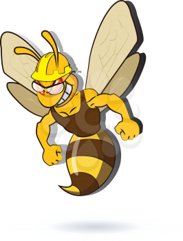 Bee Illustration. AI 10 supported
