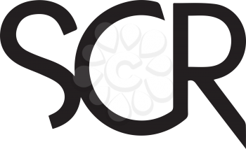SCR Monogram design. AI 10 supported.