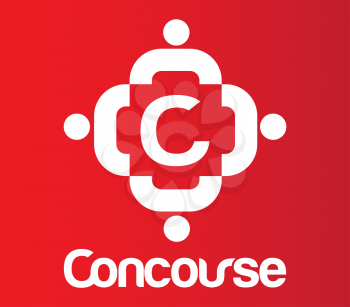 Concourse Logo With C Letter. AI 8 Supported.