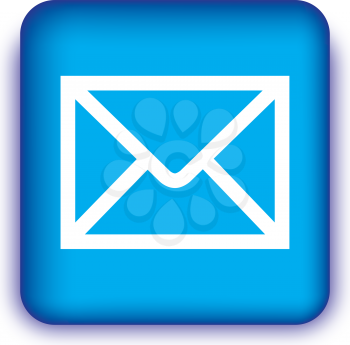 E-Mail Icon with Blue Box Design.