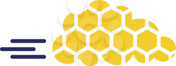 Honeycomp with Cloud Technology Icon Design