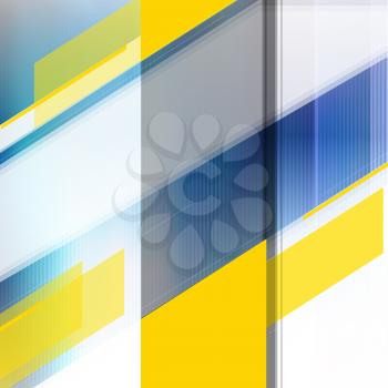 Abstract Cover Design with yellow lines and Background .