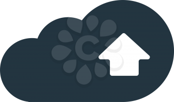 Cloud Computing with Upload Icon Design