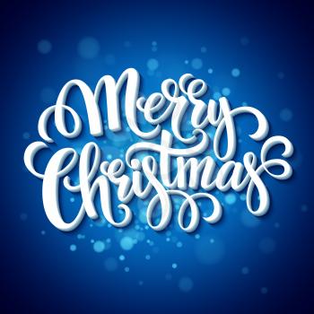 Merry Christmas typography. Vector illustration EPS 10
