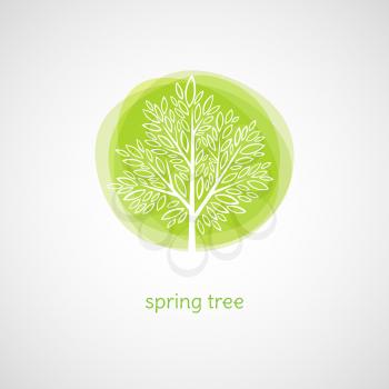 Tree of Love. Logo Vector illustration. EPS 10