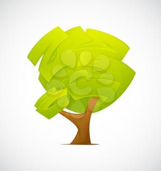Abstract Tree  isolated on a white background. Vector illustration EPS10