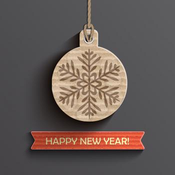 Creative happy new year design. Vector illustration.