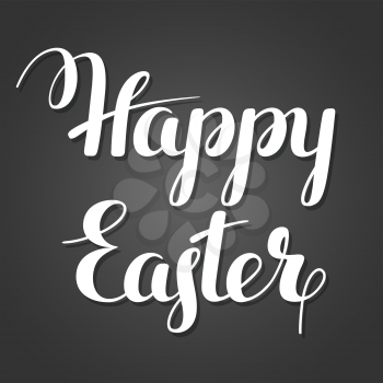 Happy Easter lettering. Concept can be used for holiday invitations and posters.