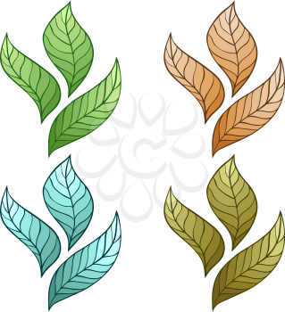 Design of vector abstract leaves.
