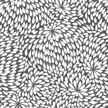 Seamless abstract hand drawn pattern drops background.
