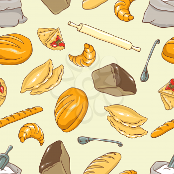 Vector background on the Bread theme.