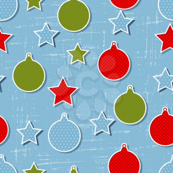Eps 10 Christmas seamless pattern in the style of application.
