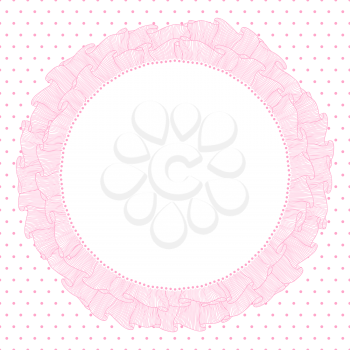 Lace and frills  hand drawn vector background.