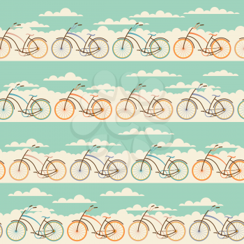Seamless pattern in retro style.