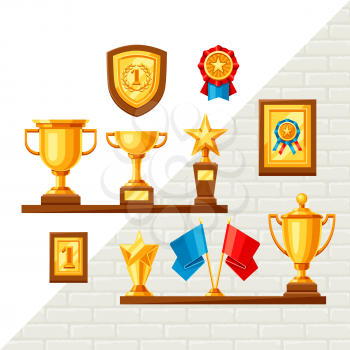 Awards and trophy background.