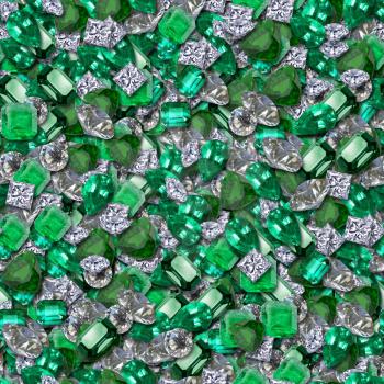 Emeralds Stock Photo