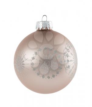 Christmas xmas decoration in macro isolated against white background ready to be cut out and used in other design