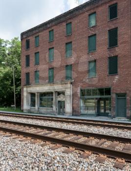 National Bank of Thurmond building in ghost town of Thurmond West Virginia are owned by the National Park Service