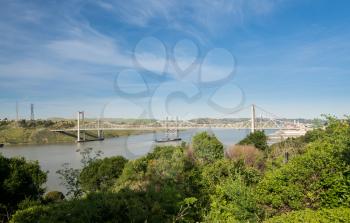 Carquinez Bridge refers to parallel bridges spanning the Carquinez Strait, carrying Interstate 80 between Crockett and Vallejo, in the USA state of California