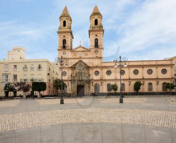 Church of San Antonio in city of Cadiz in Southern Spain