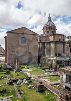 Church of Saint Luca and Saint Martina in the Roman forum in Rome
