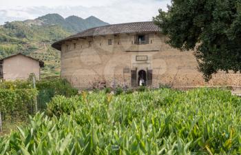 Entrance into the Tulou at Unesco heritage site near Xiamen