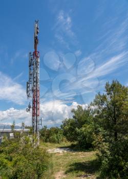 Remote rural mobile phone cell tower and antennae providing data connectivity