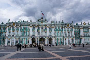 Saint-Petersburg, Russia - August 12, 2016: City of St. Pererburge. The palaces and architecture of the city. Buildings of historical part of the city.