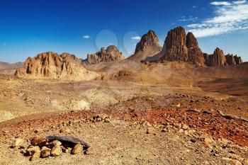Rocks in Sahara Desert, Hogar mountains, Algeria
