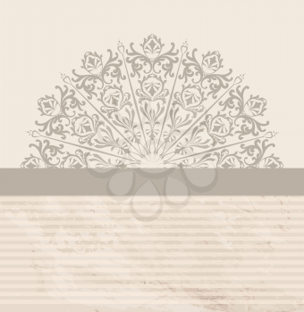 Abstract vintage background. Grunge textured banner or card design