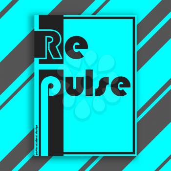 Repulse interior poster. Modern cover design for magazine, printing products, flyer, presentation, brochure or booklet. Vector illustration