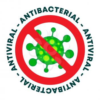 Antibacterial gel icon - antiviral sanitizer sign. Vector illustration.