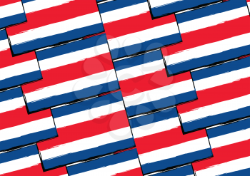 abstract COSTA RICA flag or banner vector illustration