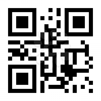 QR Code vector with numbers text inside. 