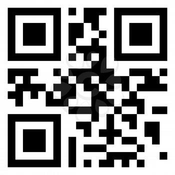QR Code vector with shopping word.
