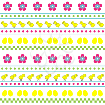 Easter seamless multicolor pattern. Can be used for greeting card, textile etc.