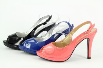 lady colorful shoes