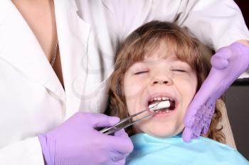 healthcare child patient at the dentist 
