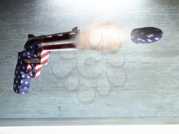 USA Gun Fires Bullet