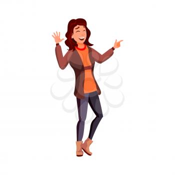 positive emotion woman dancing in night club cartoon vector. positive emotion woman dancing in night club character. isolated flat cartoon illustration