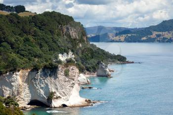 Cathedral Cove beach near Hahei in New Zealand