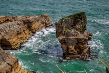 Pancake Rocks near Punakaiki in New Zealand