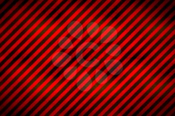 Warning sign red and black stripes with grunge texture, faded industrial background