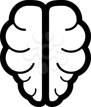 Brain it is the black color icon .