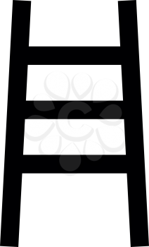 Ladder black icon .