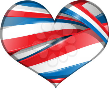 france background heart flag 